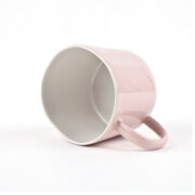 Pink stoneware mug